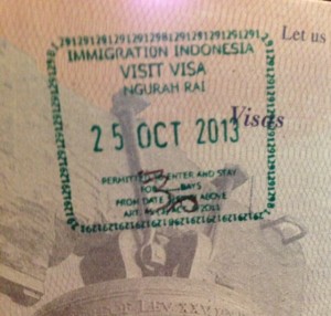 Visit Visa Stamp